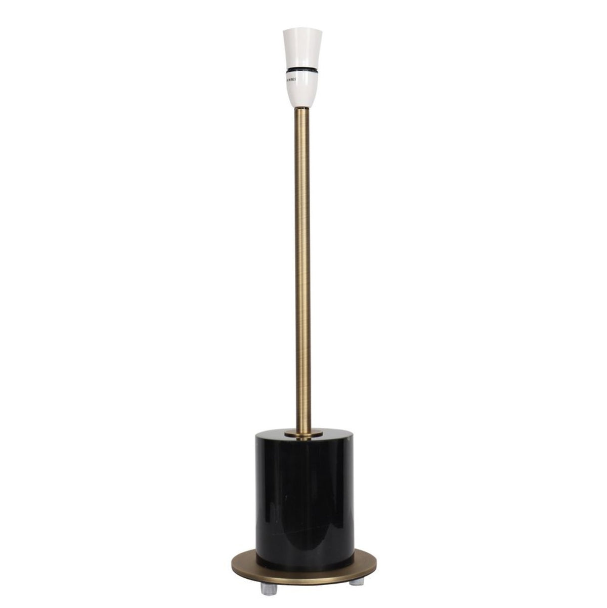 Cassian marble base and antique brass stem detail
