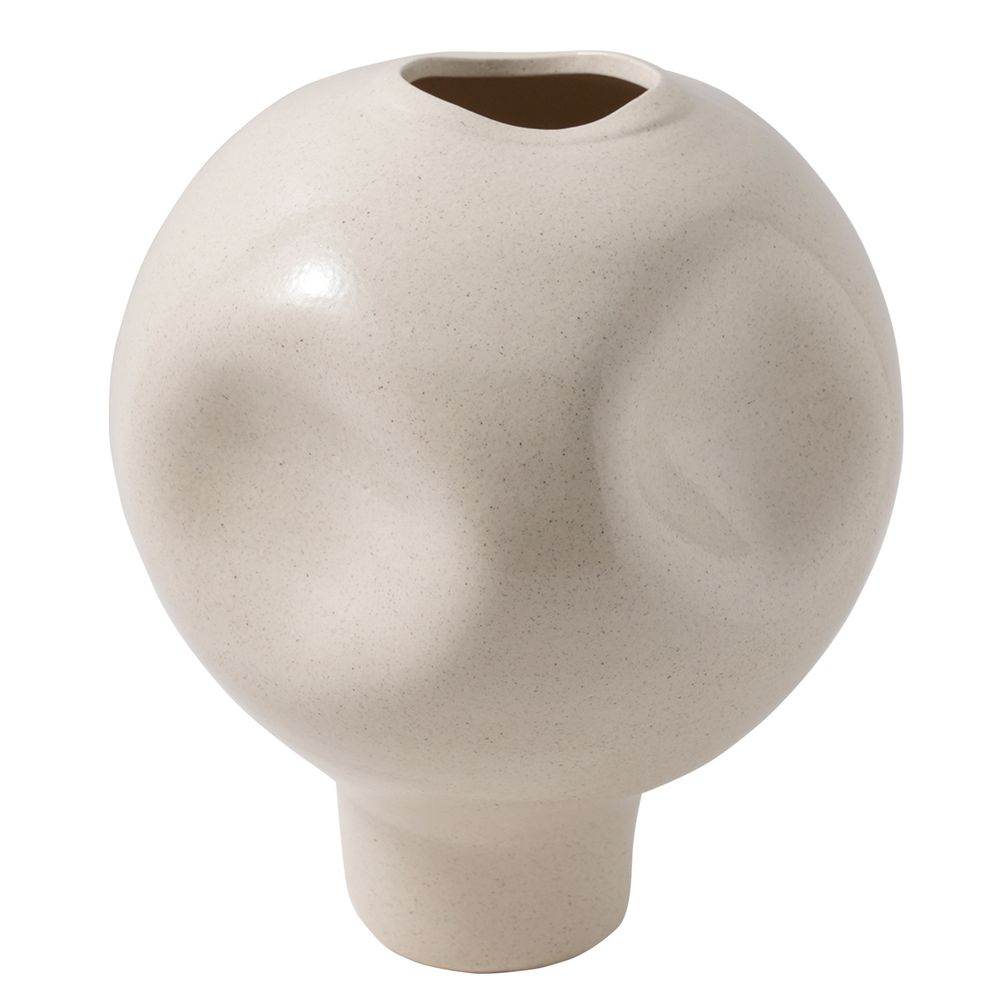 Jessa | Porcelain Vase - Off-White (Medium) - Mirra Interiors