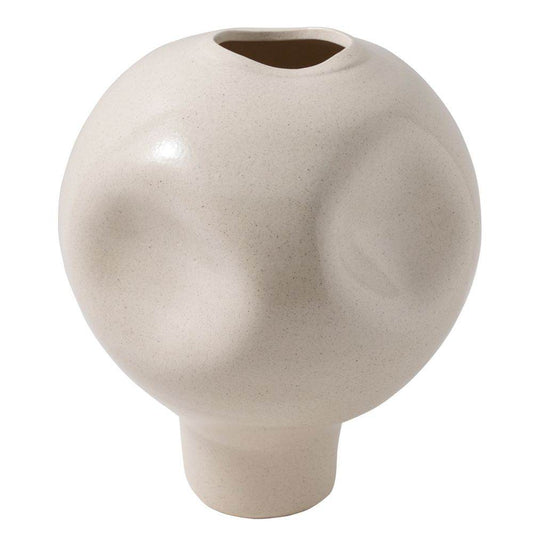 Jessa | Porcelain Vase - Off-White (Medium) - Mirra Interiors