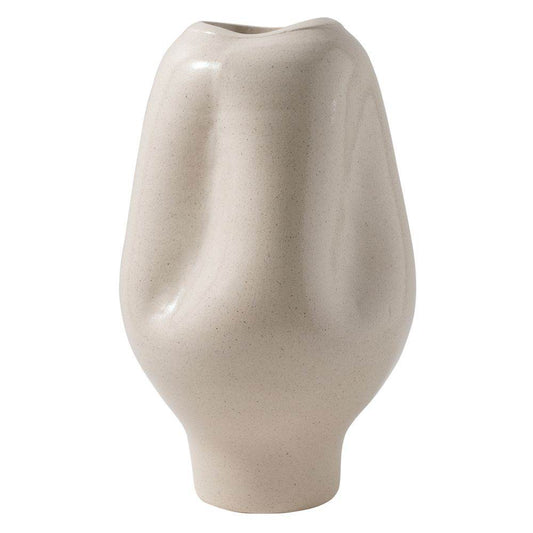 Jessa | Porcelain Vase - White (Large) - Mirra Interiors