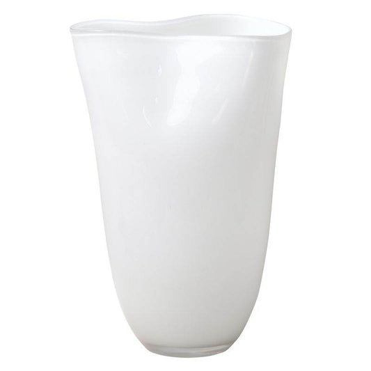Else | Glass Vase - White (Large) - Mirra Interiors