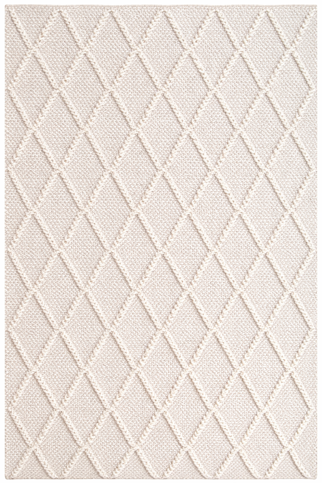 Gemma | Hand-Woven Wool Blend Rug - Natural