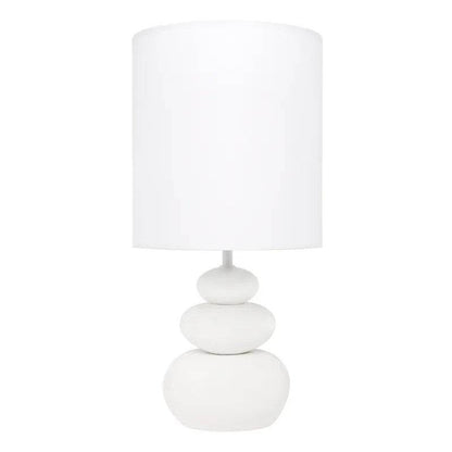 Kai | Pebble Table Lamp White - Mirra Interiors