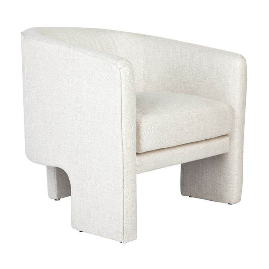 Kendall | Linen Blend Occasional Chair Natural - Mirra Interiors