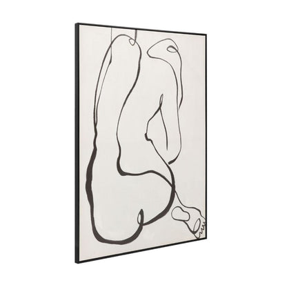 Line and Form hand-painted figurative canvas 3 of 6