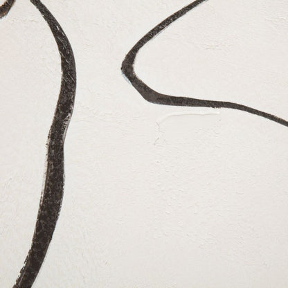 Line and Form hand-painted figurative canvas 5 of 6
