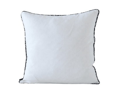 Maze | Self-Piped Linen Cushion Charcoal - Mirra Interiors