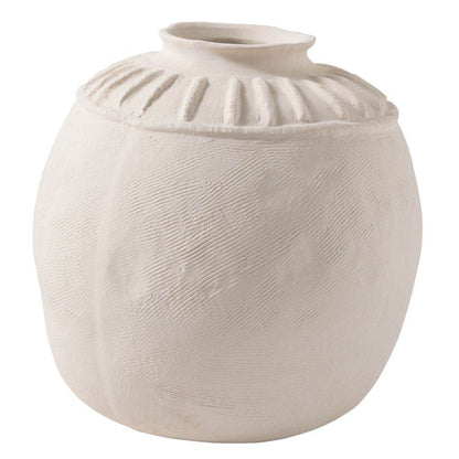 Lina | Porcelain Vase - Ivory White (Medium) - Mirra Interiors
