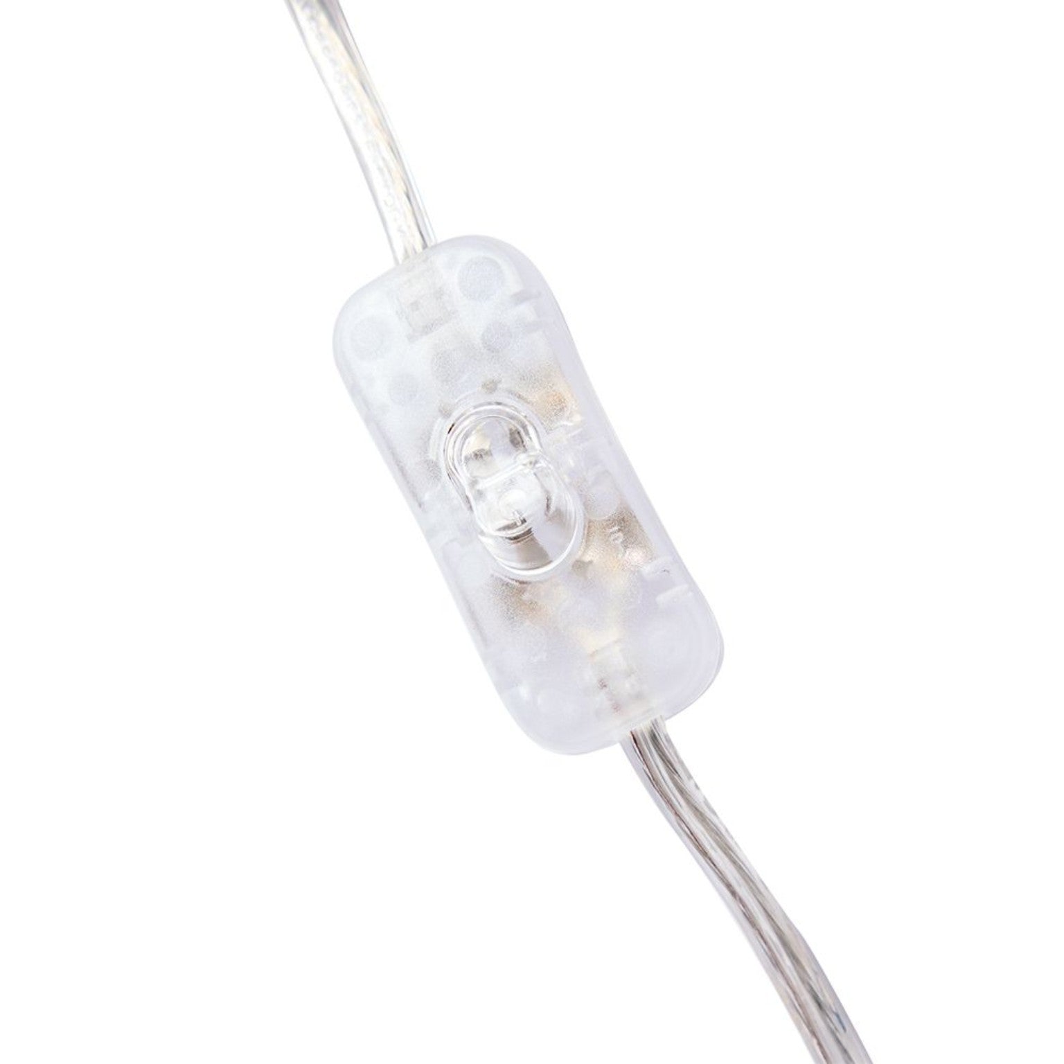 Miles Crystal Table Lamp in-line switch detail