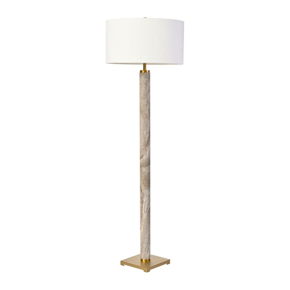 Orien marble floor lamp angled view