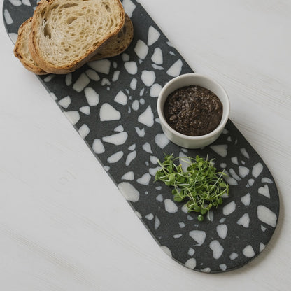 Hide | Terrazzo Serving Board Tray - Black/White