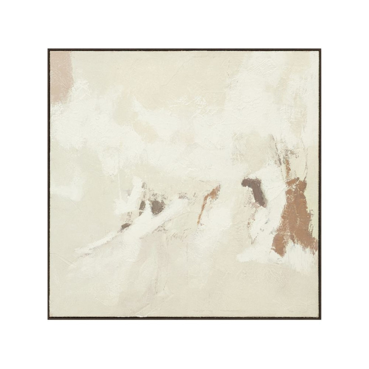 Quiet Expression hand-painted abstract canvas 1 of 6