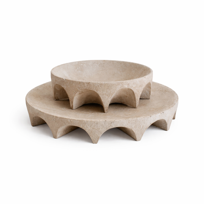 Arcus | Scalloped Decorative Bowl - Natural (Large)