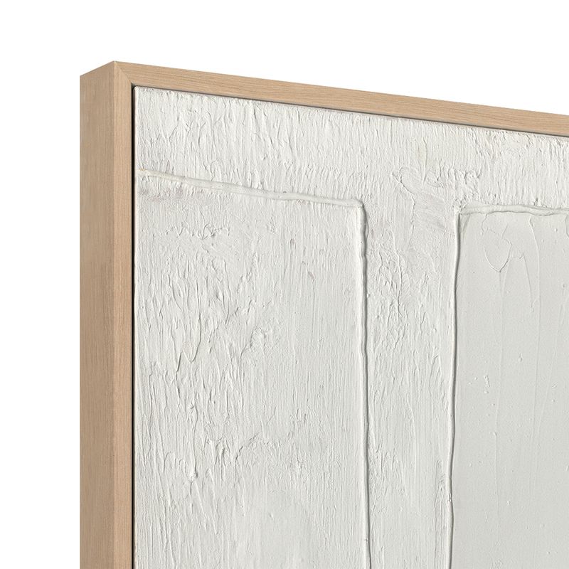 Pure Form | Framed Canvas Painting - Natural Frame