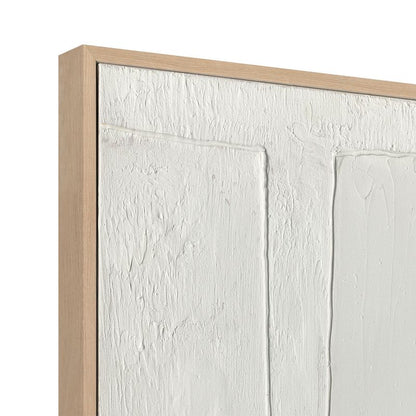 Pure Form | Framed Canvas Painting - Natural Frame