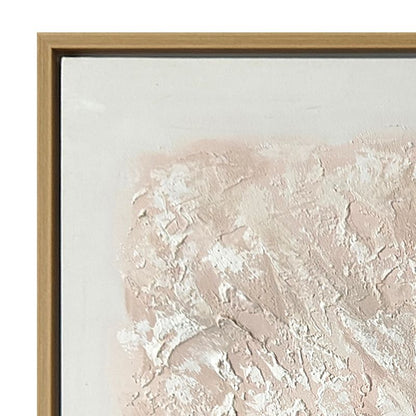 White Linen | Enhanced Canvas Print - Natural Frame