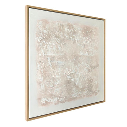 White Linen | Enhanced Canvas Print - Natural Frame