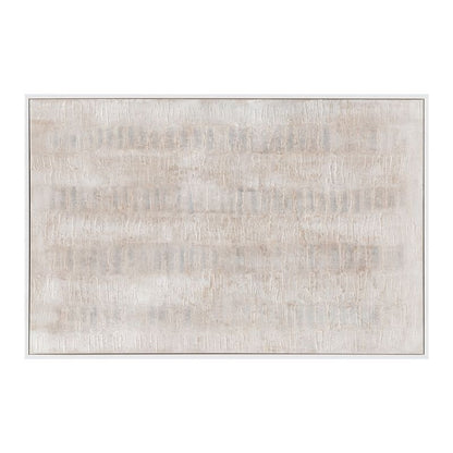 Sacred II | Framed Canvas Painting - White Frame