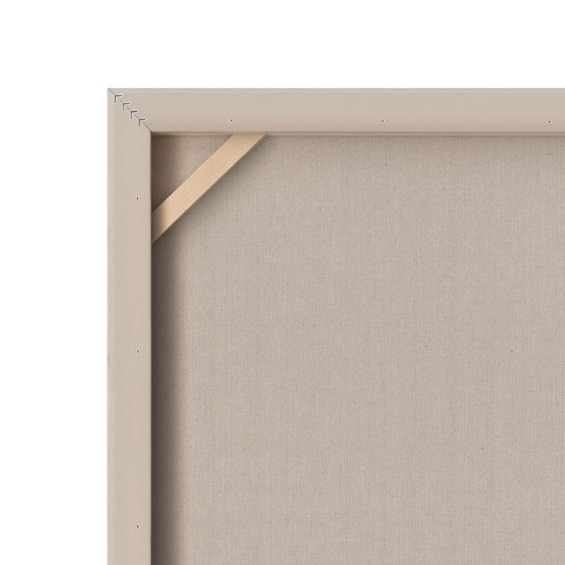 Fragments I | Framed Canvas Painting - Natural Frame