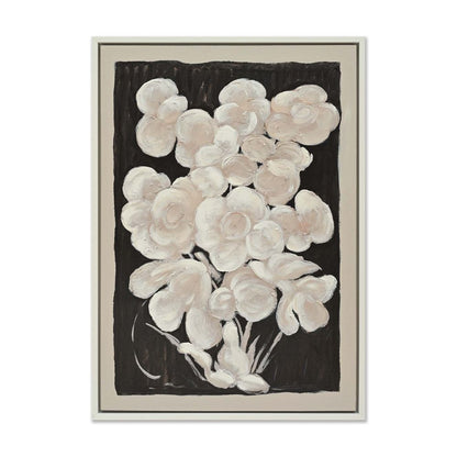 Nocturnal Bloom | Enhanced Canvas Print - White Frame