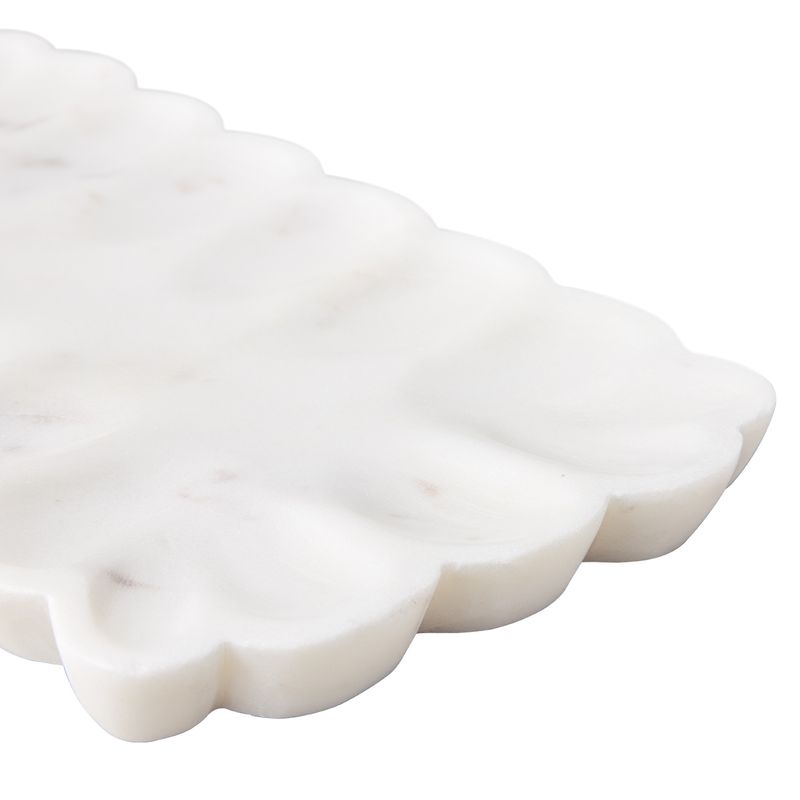 Elysian | Rectangle Marble Tray - White