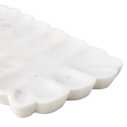 Elysian | Rectangle Marble Tray - White