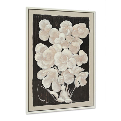 Nocturnal Bloom | Enhanced Canvas Print - White Frame