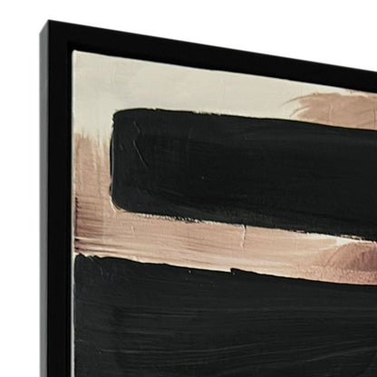 Entwined | Framed Canvas Painting - Black Frame