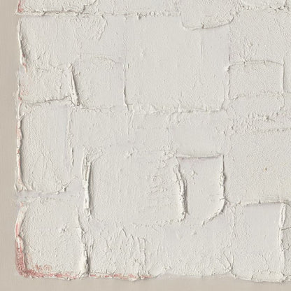 Soft Relief | Framed Canvas Painting - Natural Frame