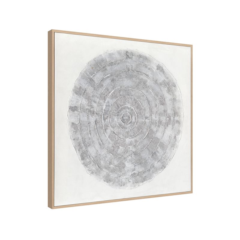 Origin Study | Framed Canvas Painting - Natural Frame