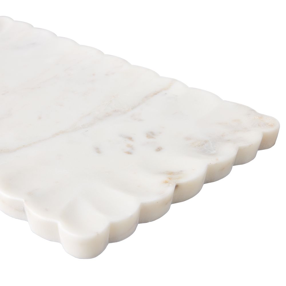 Elysian | Rectangle Marble Tray - White