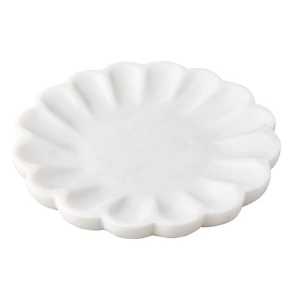 Elysian | Marble Round Tray - White