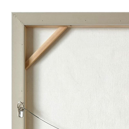 White Linen | Enhanced Canvas Print - Natural Frame
