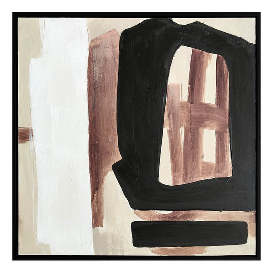 Entwined | Framed Canvas Painting - Black Frame