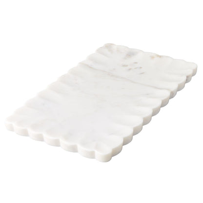 Elysian | Rectangle Marble Tray - White