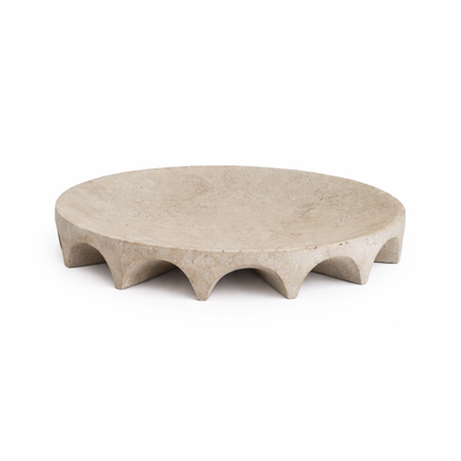 Arcus | Scalloped Decorative Bowl - Natural (Large)