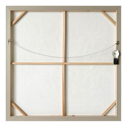 White Linen | Enhanced Canvas Print - Natural Frame