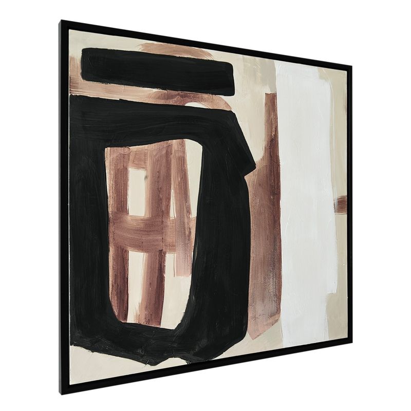 Entwined | Framed Canvas Painting - Black Frame