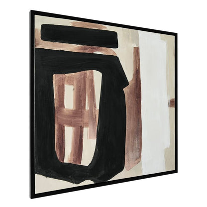 Entwined | Framed Canvas Painting - Black Frame