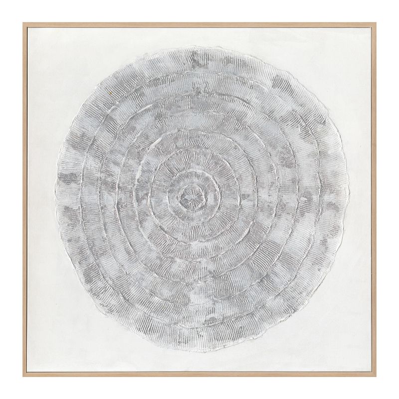 Origin Study | Framed Canvas Painting - Natural Frame