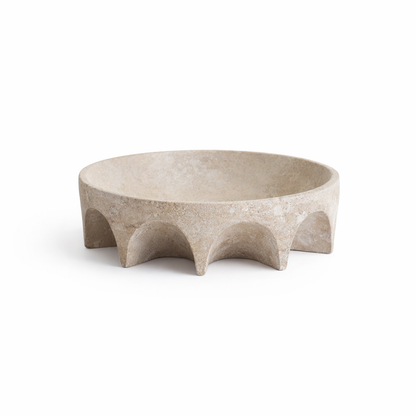 Arcus | Scalloped Decorative Bowl - Natural (Small)
