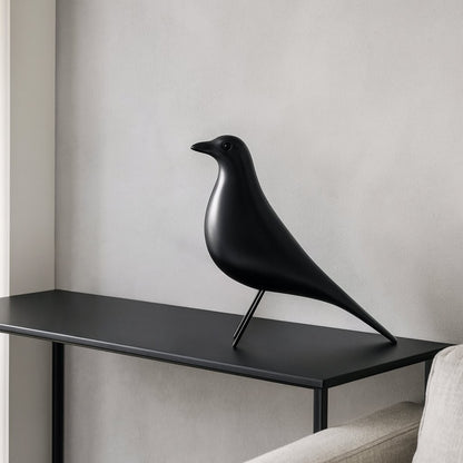 Birdie | Mid-Century Bird Sculpture Black
