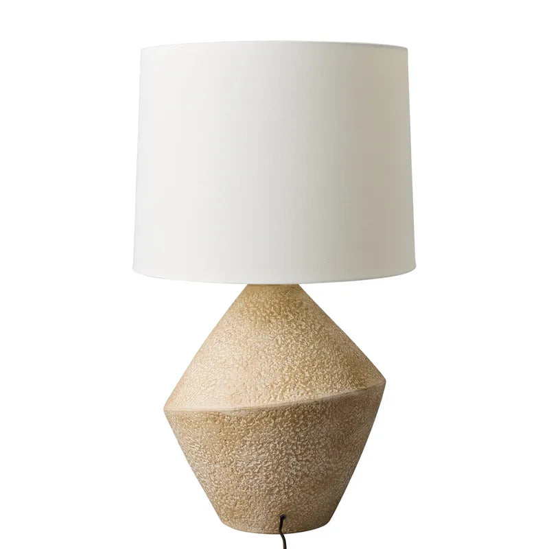 Orsen | Sculptural Ceramic Table Lamp - Sand