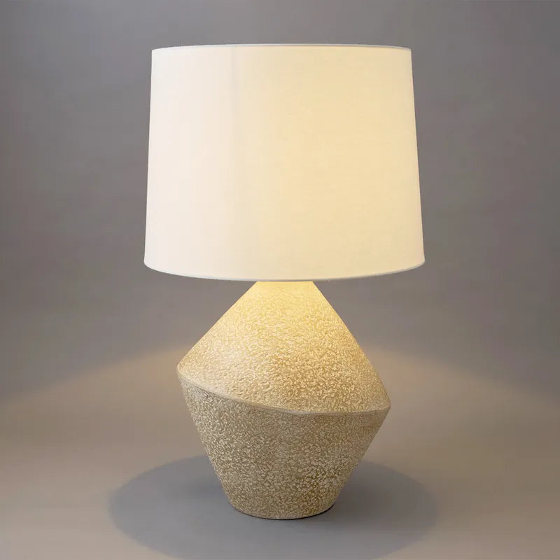 Orsen | Sculptural Ceramic Table Lamp - Sand