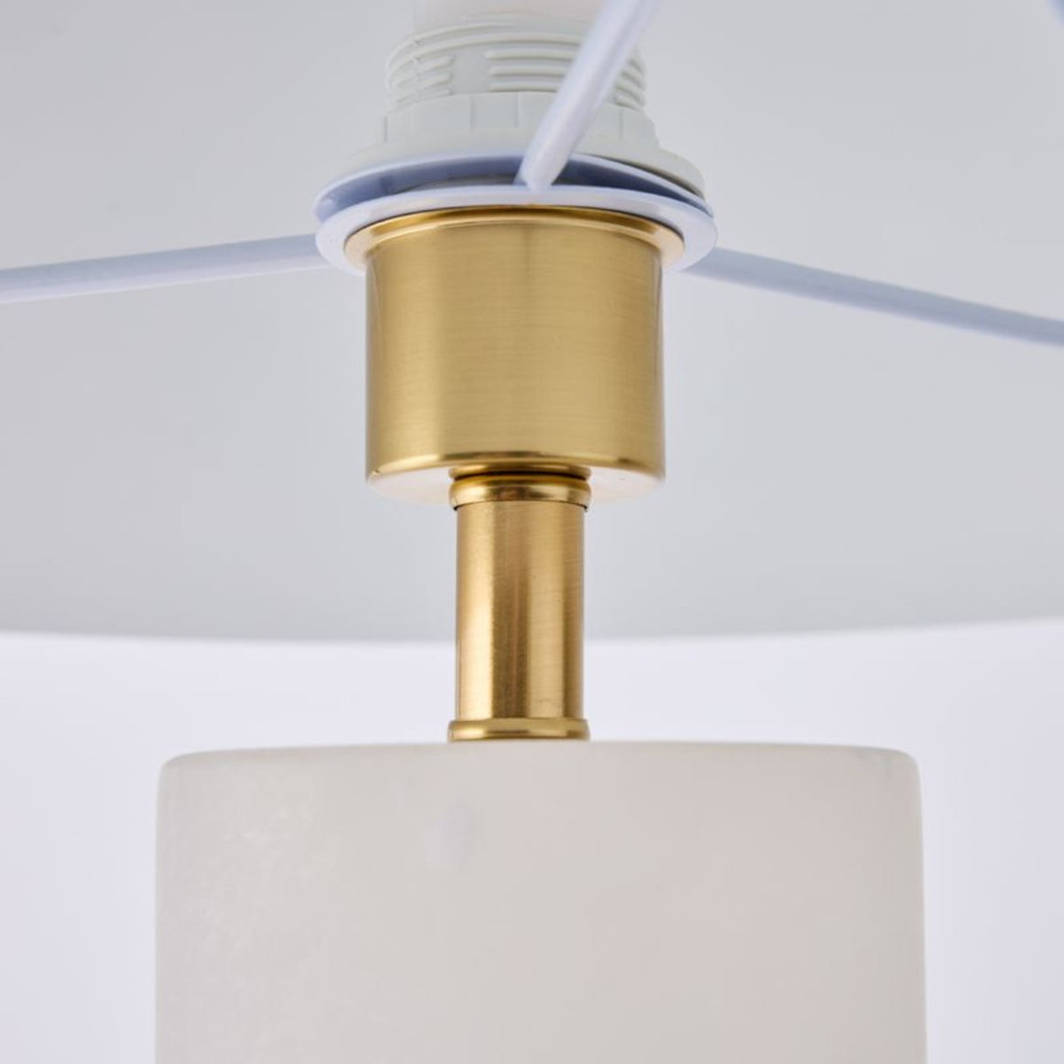 Brass shade and fitting detail
