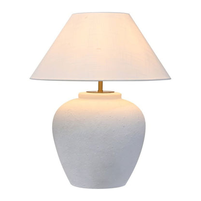 Sora white table lamp illuminated