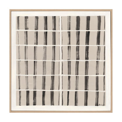 Still Lines textured abstract canvas front view