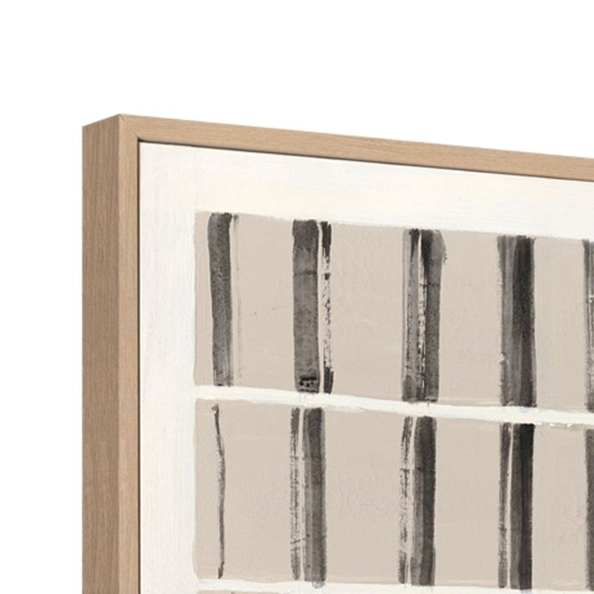 Still Lines natural shadow box frame close-up