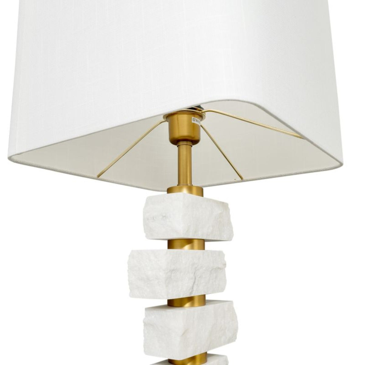 Strata shade and brass-tone detailing