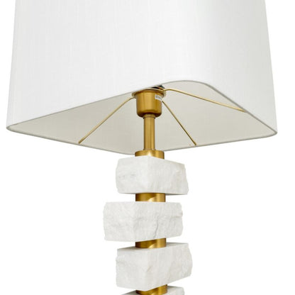Strata shade and brass-tone detailing